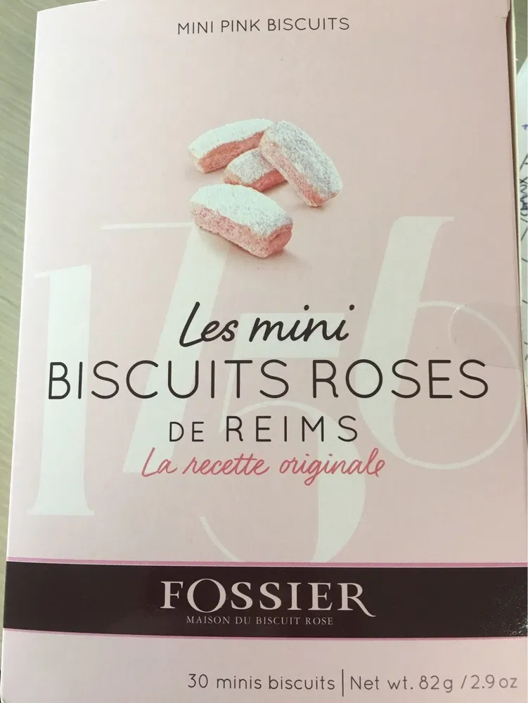 Les mini biscuits roses de reims