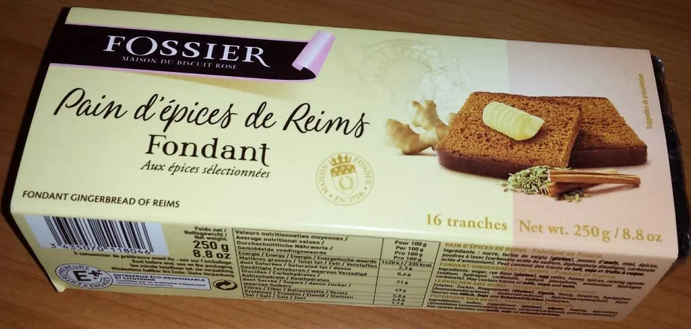 Pain d'épices de Reims (Fondant)