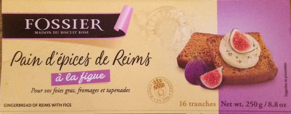 Mon pain d'épices aux figues FOSSIER