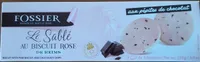 Le sablé au biscuit rose de Reims aux pépites de chocolat