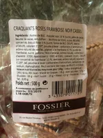 Craquants roses framboise noir