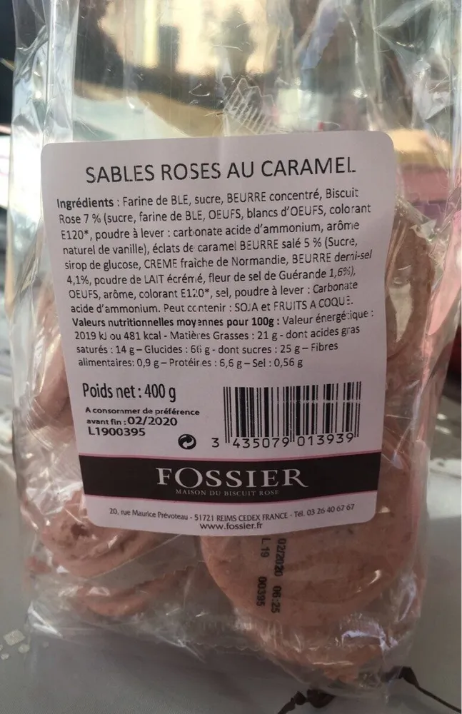 Sablés roses au caramel