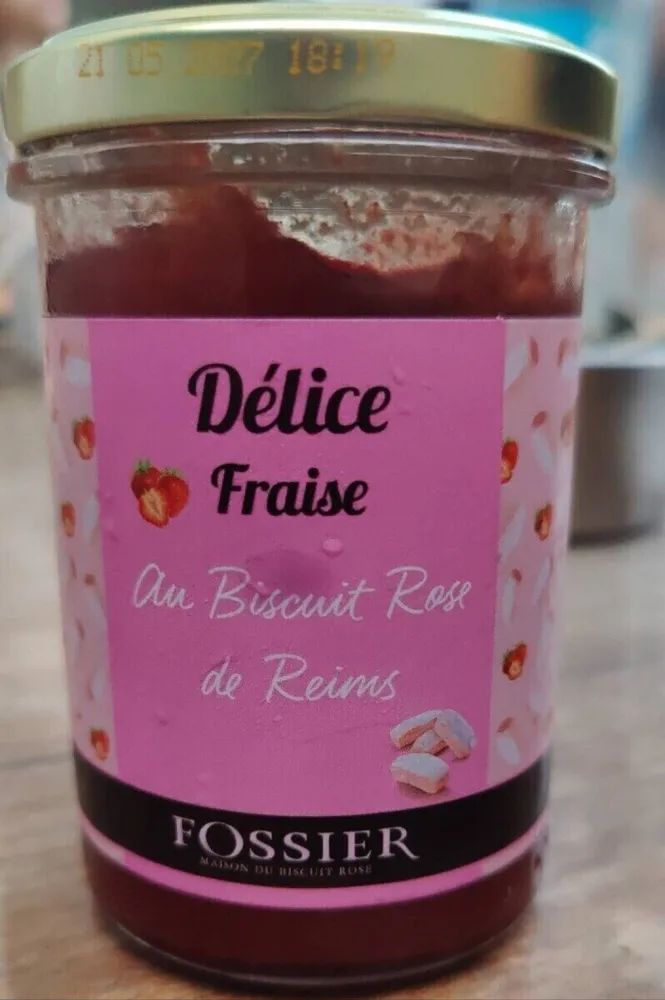 Délice Fraise au Biscuit Rose de Reins
