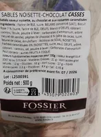Sablés noisette chocolat