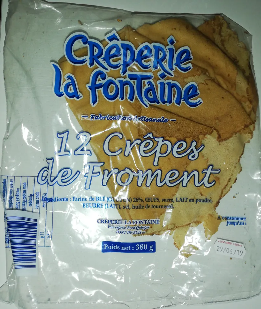 12 Crepes de froment LA FONTAINE