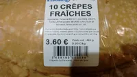 10 Crêpes Fraîches