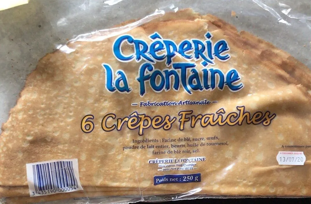 6 crêpes fraîches