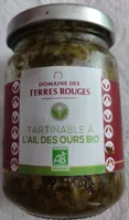 Tartinables à l'ail des ours bio