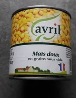Maïs doux avril