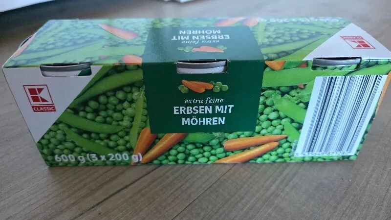 Erbsen mit Möhren