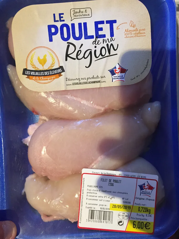 Filets de poulet