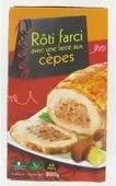 Roti de dinde farci farce aux cepes