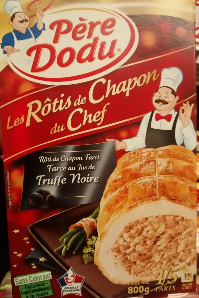 Rôti de Chapon farci au jus de truffe noire