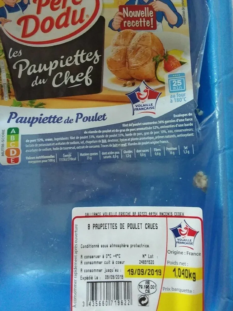 Paupiette de poulet