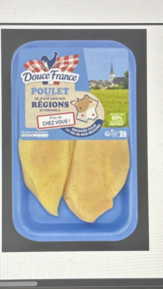 Filets de poulet jaune