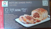 Rôti de dinde farci aux cèpes