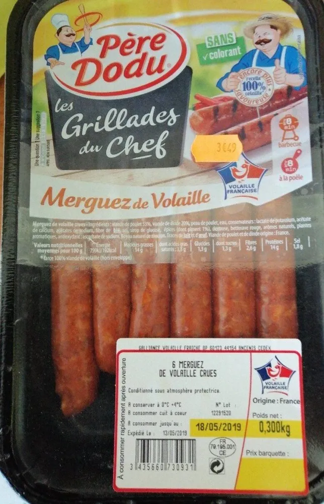 Merguez de volaille