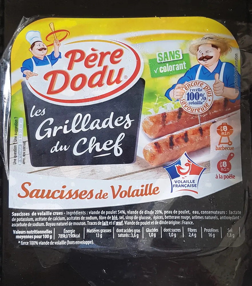 Saucisses volaille