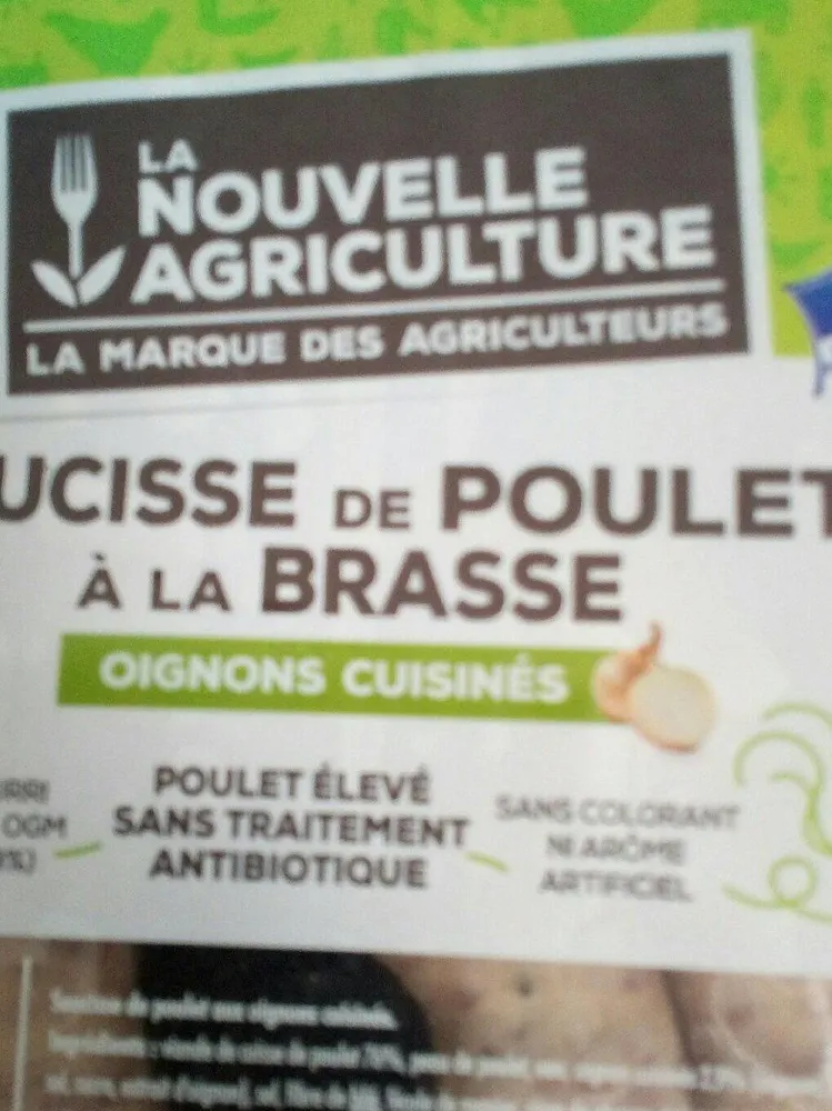 Saucisse de poulet a la brasse