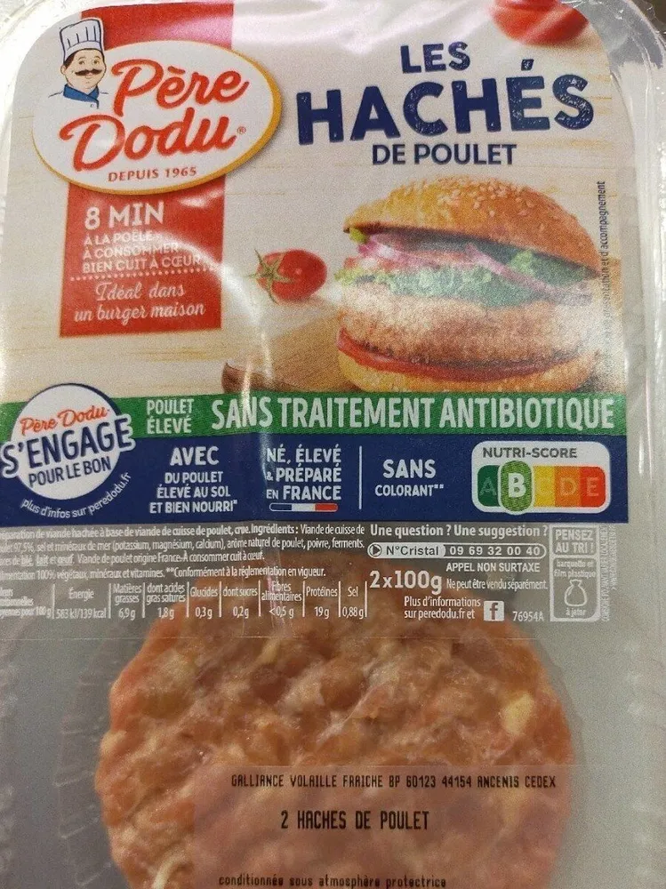 Les hachés de poulet