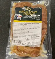 Foies de poulet confits