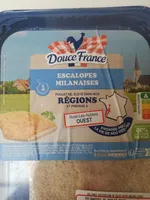Les escalopes milanaise poulet pané cru