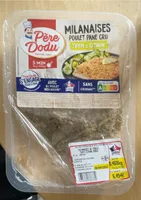 Milanaises poulet pané cru
