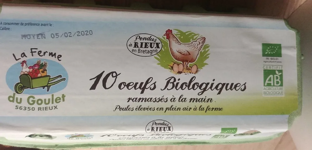 10 Œufs Biologique