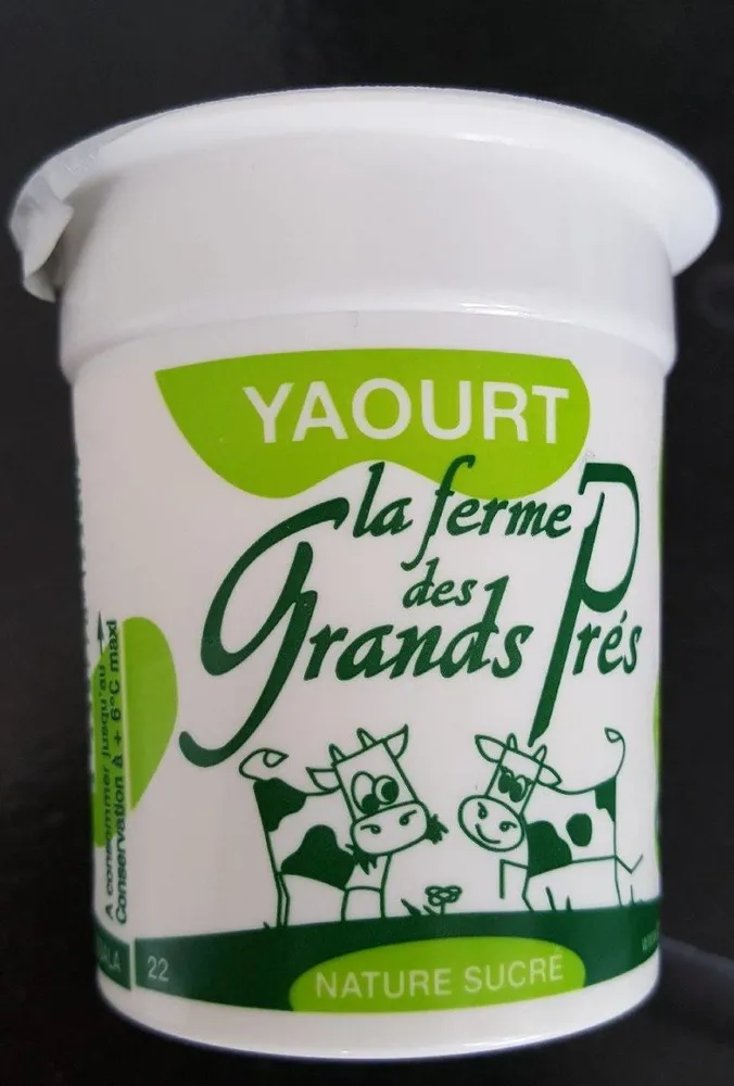 Yaourt fermier nature sucré