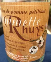 Jus de pomme petillant