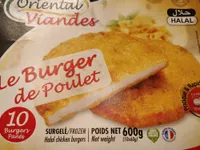 Burgers de poulet HALAL