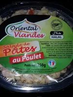 Salade de pâtes au poulet halal