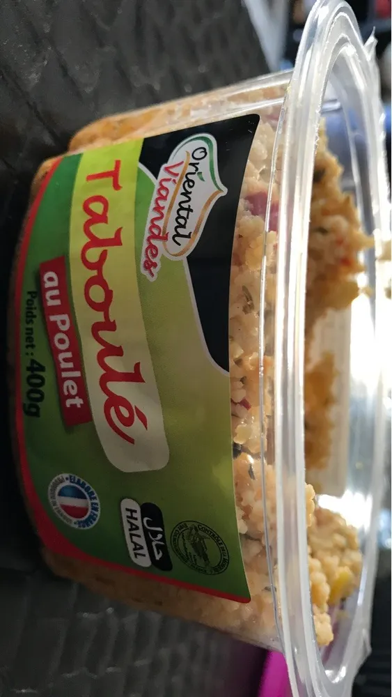 Taboulé halal poulet Oriental Viandes