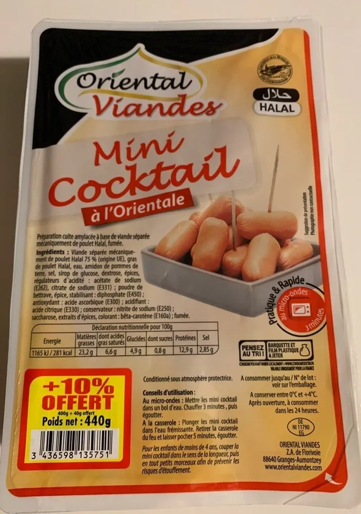 Mini Cocktail à l'Orientale