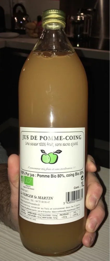 Jus de pomme coing