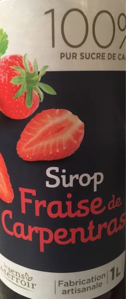 Sirop de Fraise de Carpentras