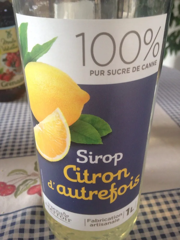 Sirop citron d'autrefois