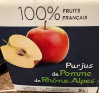 Pur jus de pomme de Rhone Alpes