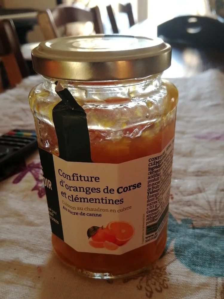 Confiture d'oranges de Corse et clementines