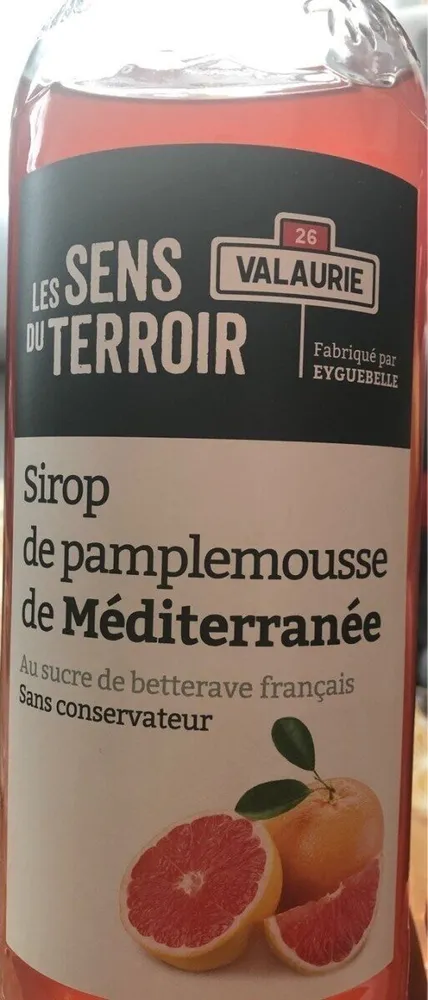 Sirop de pamplemousse de Mediterranée