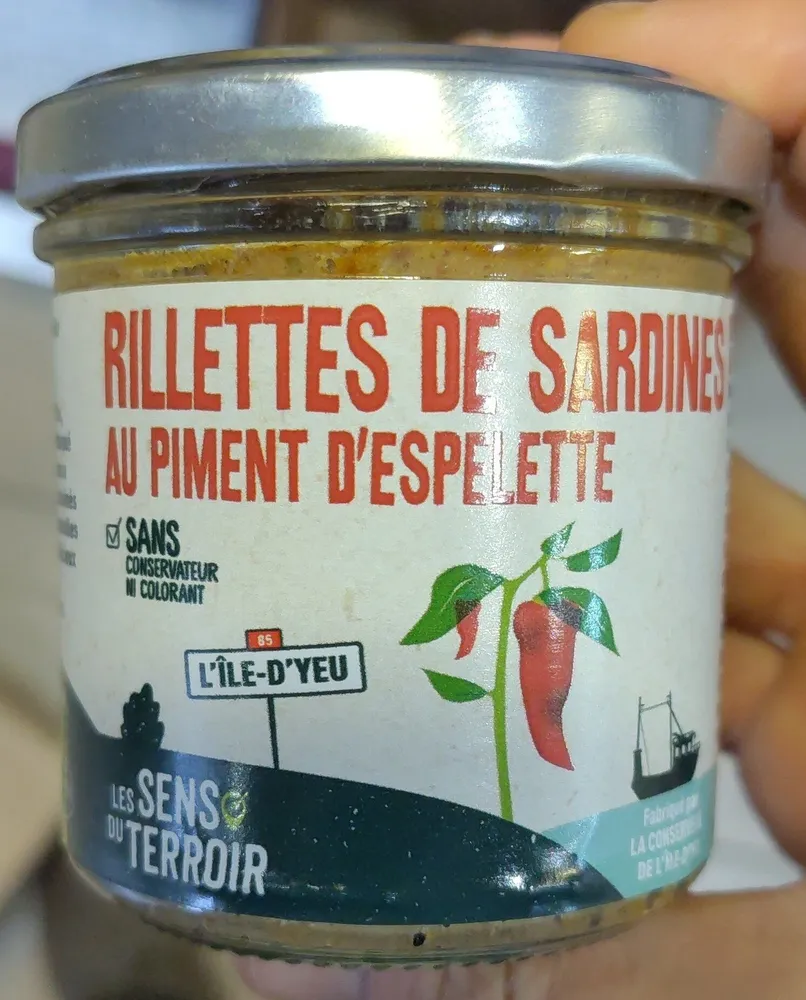 Rillettes de sardines au piment d'Espelette