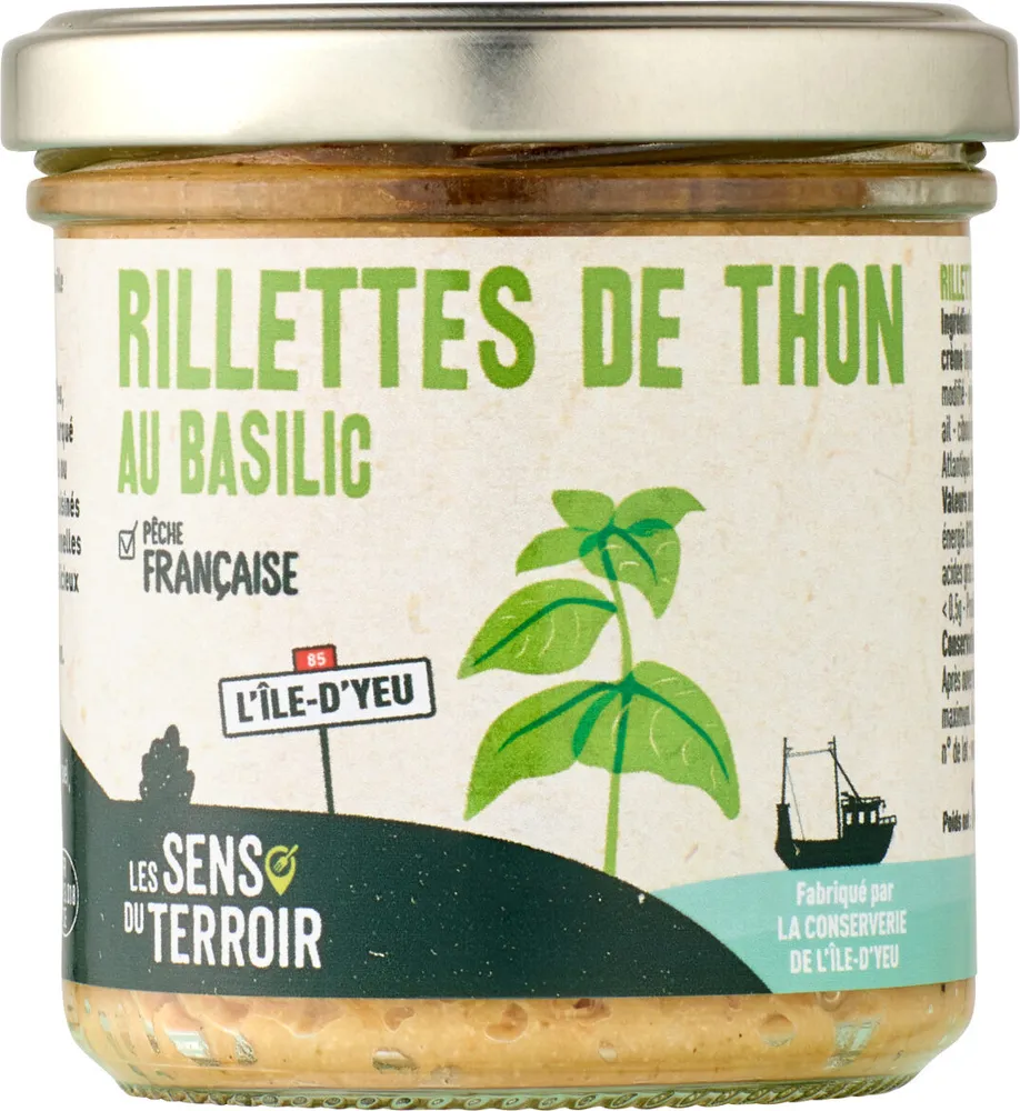 Rillettes de thon au basilic
