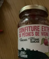 Confiture extra de pêches de vigne