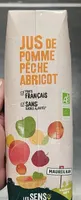 Jus pomme pêche abricots
