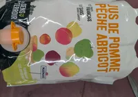 Jus de pomme pêche abricot
