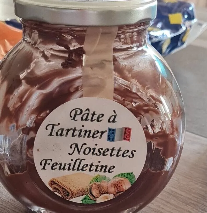 Pâte a tartiner noisette feuilletine sans sucre