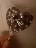 Sucette au chocolat au lait coeur