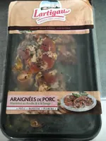 Araignees de porc marineed au basilic et a la sauge