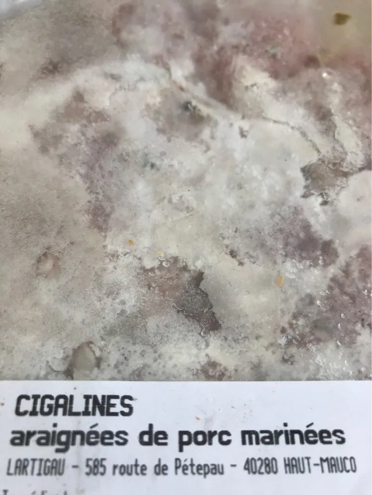 Araignees de porc marinees