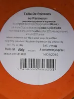 Tailla de poivrons au parmesan